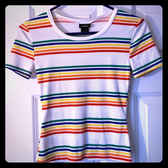 Rue21 | Tops | Rainbow Striped Shirt 
